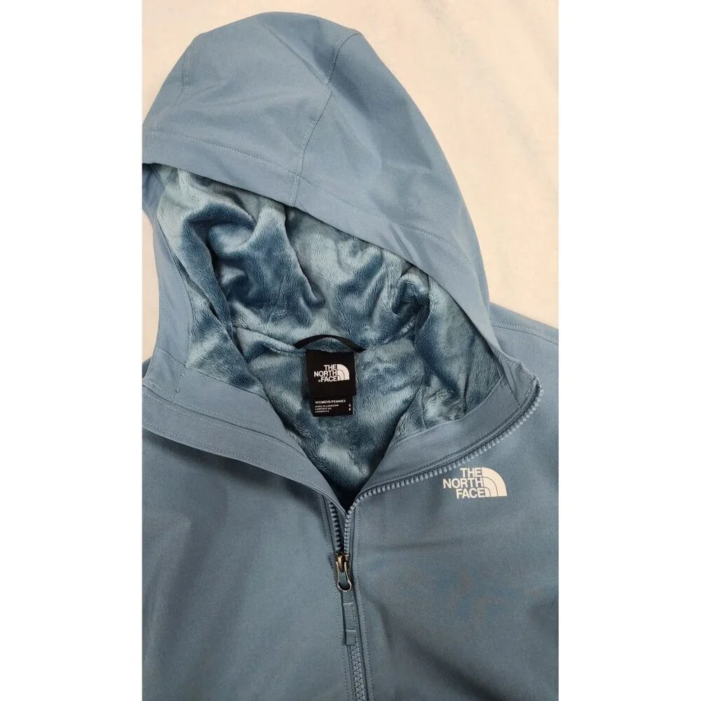 THE NORTH FACE Shelbe Raschel Hoodie Fleece Lined Zip Up Jacket Small - Picture 9 of 10